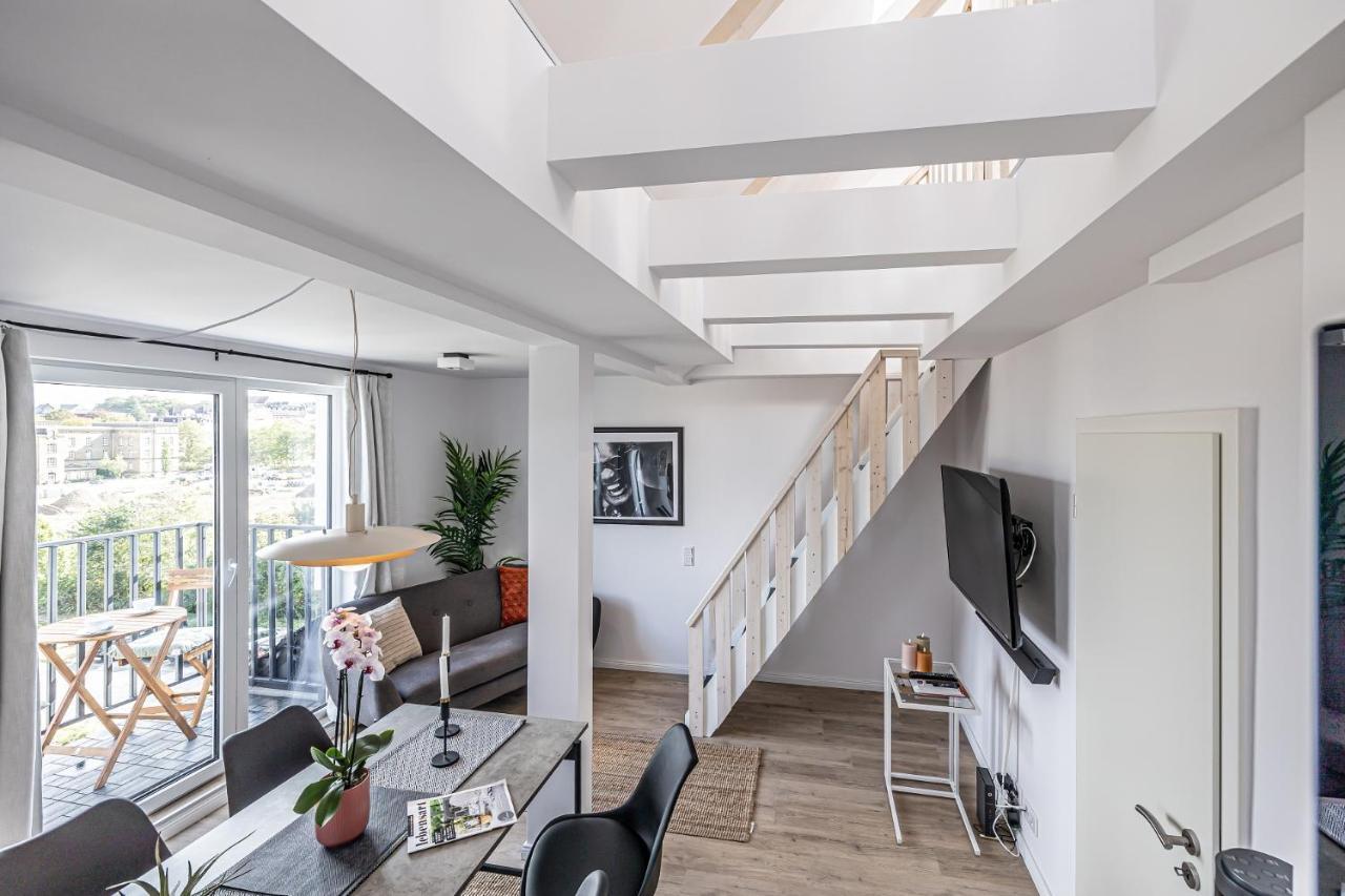 Fewo1846 - Goode Utsicht - Zentral Gelegene Maisonettewohnung Mit Einem Schlafzimmer 플렌스부르크 외부 사진